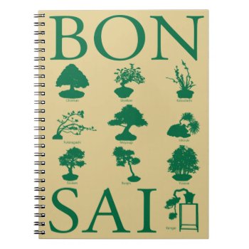 Basic Styles Of Bonsai Tree Notebook by Miyajiman at Zazzle