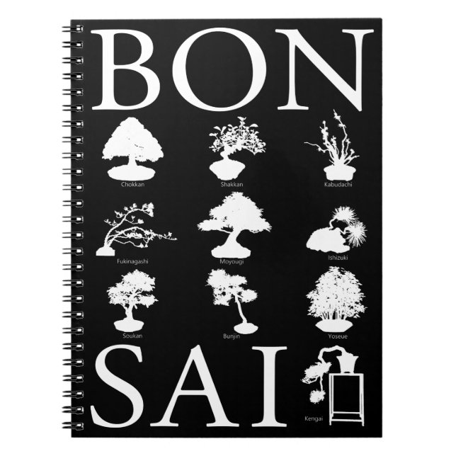 Basic Styles of Bonsai Tree Notebook (Front)