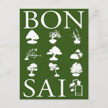 Basic Styles Of Bonsai Tree Postcard by Miyajiman at Zazzle
