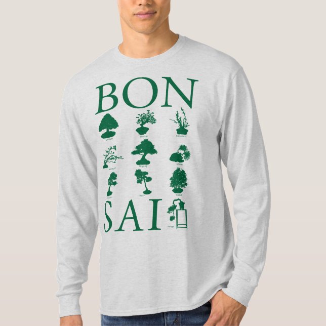 Basic Styles of Bonsai Tree T-Shirt (Front)