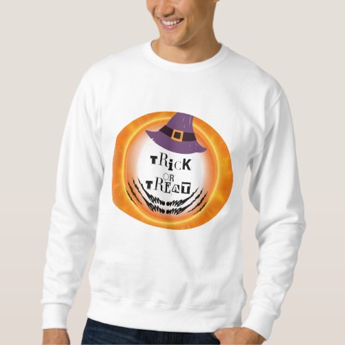 Basic Sweatshirt Trick or Treat Halloween