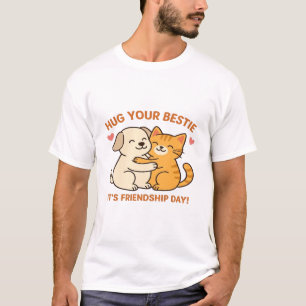 Basic T-Shirt Hug Your Bestie T-Shirt