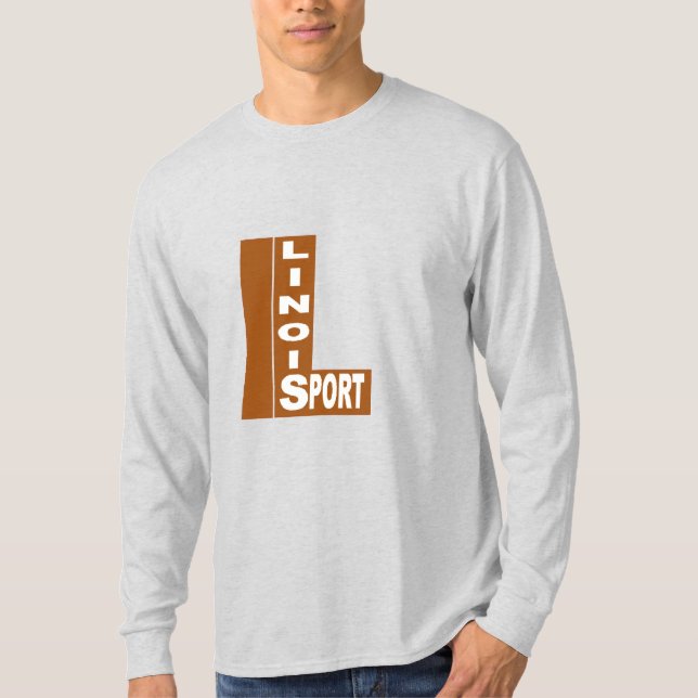 Basic T-shirt made ILLINOIS SPORT DESIGN (Front)