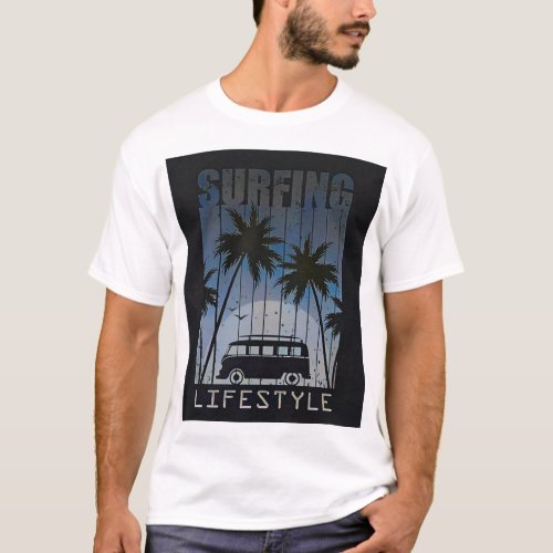 Basic T_Shirt_Surfing Lifestyle T_Shirt