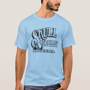 Basic T-Shirt w/ Skull Valley, Arizona Skull Logo