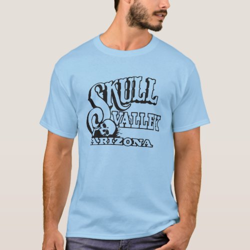 Basic T_Shirt w Skull Valley Arizona Skull Logo