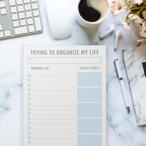 Basic Task List Editable Tear Away Daily Planner Notepad