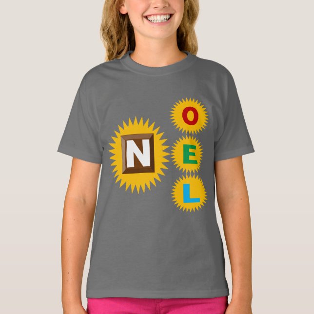 Basic tee-shirt gray smoke CHRISTMAS SUN CHOCOLATE T-Shirt (Front)