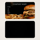 BASIC TEMPLATE BUSINESS CARD HAMBURGERS (Front & Back)