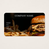 BASIC TEMPLATE BUSINESS CARD HAMBURGERS (Front)