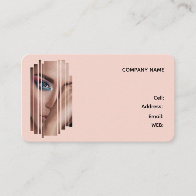 BASIC TEMPLATE BUSINESS CARD MAKEUP ARTIST (Front)