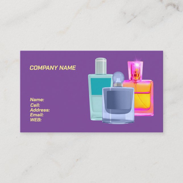 BASIC TEMPLATE BUSINESS CARD perfumes (Front)