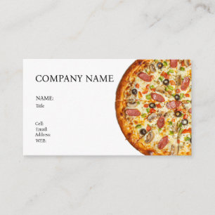 BASIC TEMPLATE BUSINESS CARD PIZZA