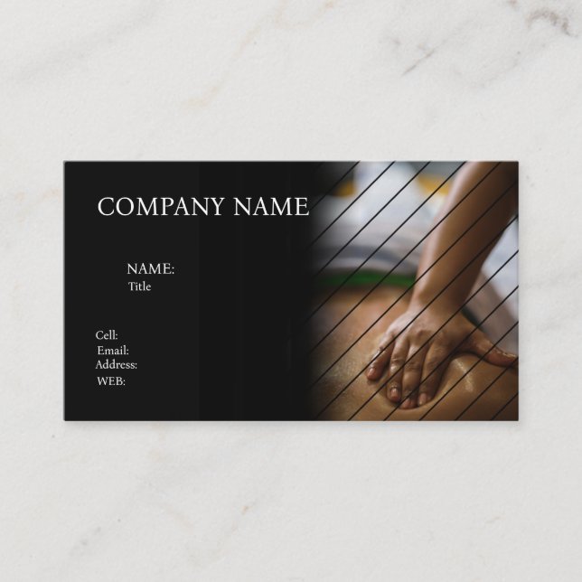 BASIC TEMPLATE BUSINESS CARD SPA (Front)