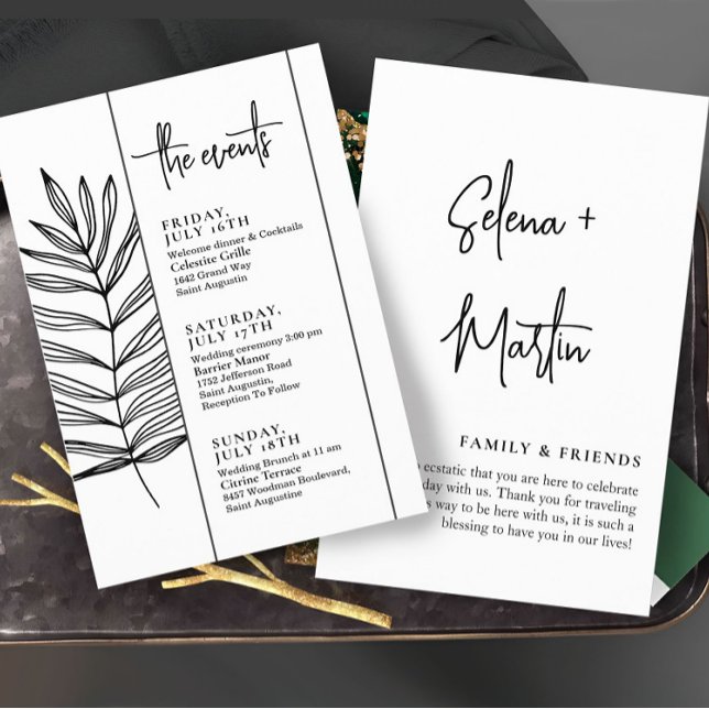 Basic Text Wedding Events Timeline (Creator Uploaded)