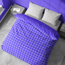Basic Tiles Blue Violet Duvet Cover
