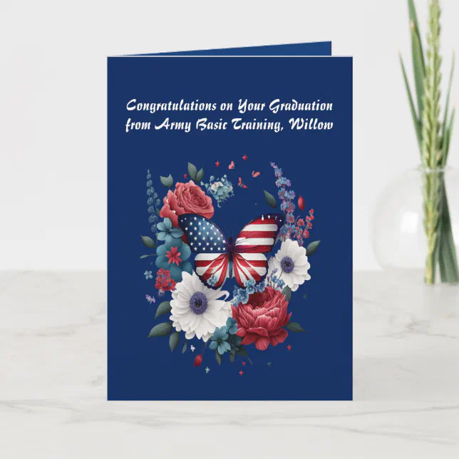 Basic Training Female Graduation Card in Army | Zazzle