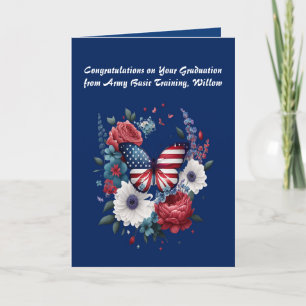 Basic Training Female Graduation Card  in Army