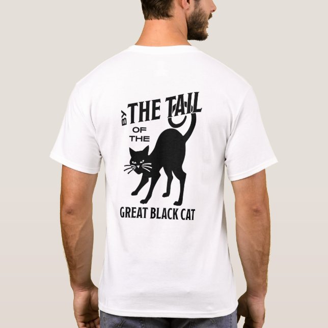 Basic TShirt "By the Tail of the Great Black Cat" (Back)