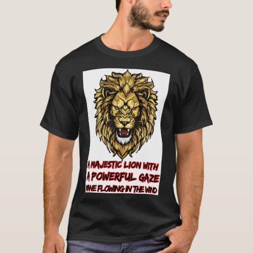 Basic Tshirt _ Lion face image 