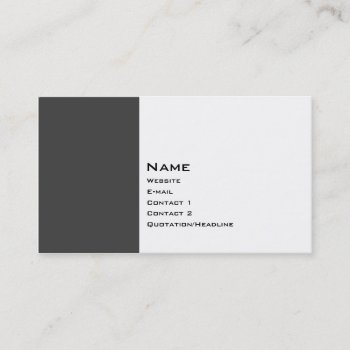 Basic Two Color 2 Business Card by pixelholicBC at Zazzle