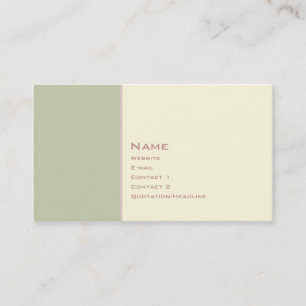 Basic Two Color 3 Business Card
