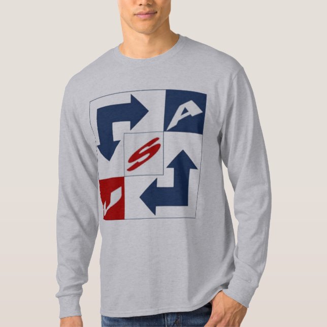 Basic USA Gray T-shirt (Front)