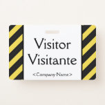 [ Thumbnail: Basic "Visitor" "Visitante" Badge ]