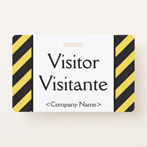 Basic Visitor Visitante Badge
