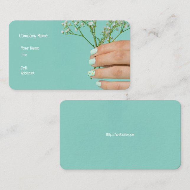 Basic White Template Business Card (Front/Back)