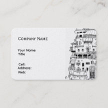 Basic white Template Business Card construction