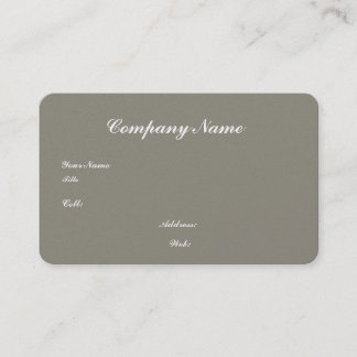 Basic white Template Business Card with blue