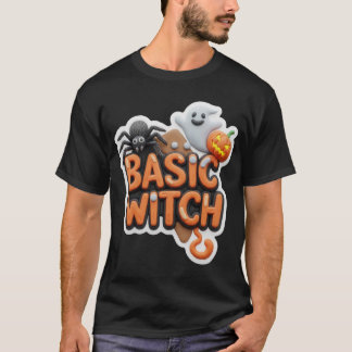 Basic Witch Halloween design illustration T-Shirt