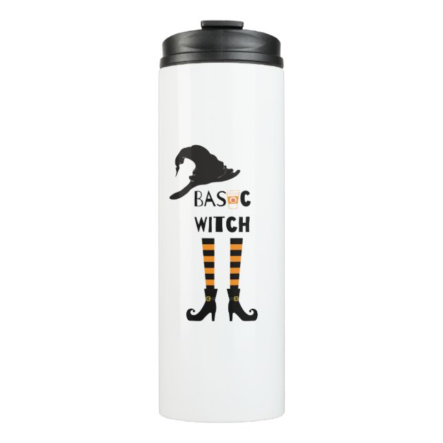 Basic Witch Halloween Fall  Thermal Tumbler (Front)