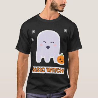 Basic Witch Halloween Ghost T-Shirt