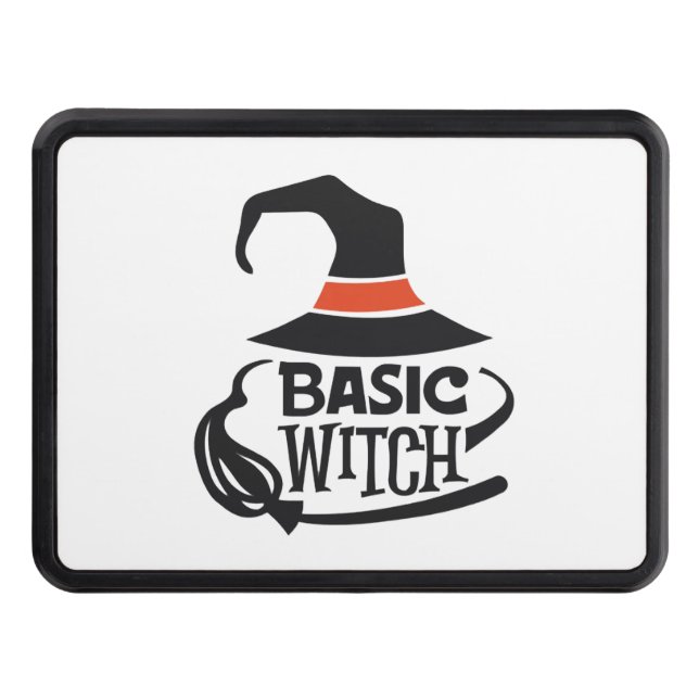 Basic Witch - Halloween Hitch Cover (Front)
