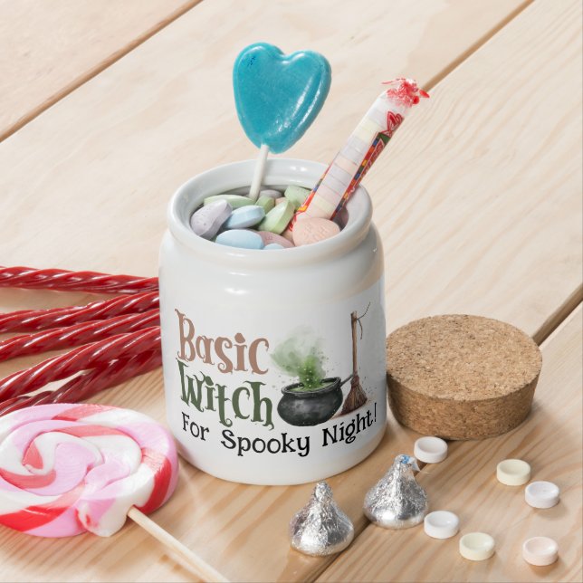 Basic Witch Halloween Party 30Th Birthday Candy Jar (In Situ)