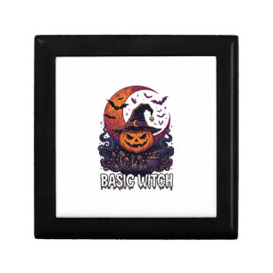 Basic Witch Halloween Pumpkin Crescent Moon Cauldr Gift Box