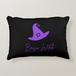 Basic Witch Halloween (Purple) Accent Pillow