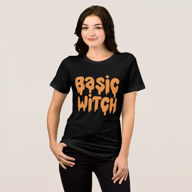 Basic Witch Halloween  Tri-Blend Shirt (Front Full)