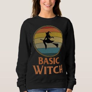 Basic Witch Halloween Womens Halloween Costume Sweatshirt