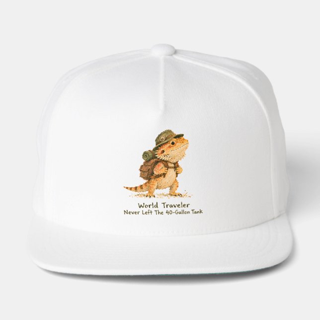 Basic Witch Just Here For Candy Bearded Dragon     Snap Back Hat (Front)