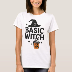 Basic Witch   Modern Minimalist Women’s Halloween  T-Shirt