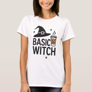 Basic Witch Modern Minimalist Women’s Halloween T-Shirt