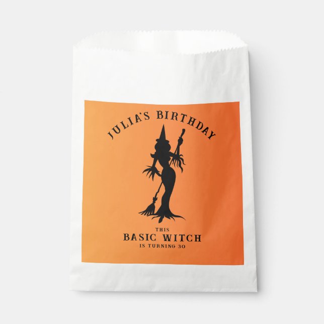 Basic Witch Modern Women Halloween  Favor Bag (Front)