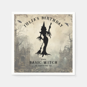 Basic Witch Modern Women Halloween Napkins