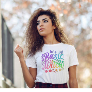 Basic Witch Modern Womens Halloween T-Shirt