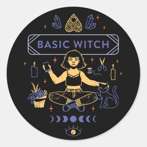 Basic Witches _ Camille Chew Classic Round Sticker