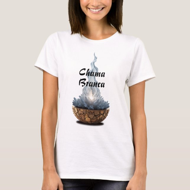 Basic Women's Shirt Flames Sagrada-4 (Front)