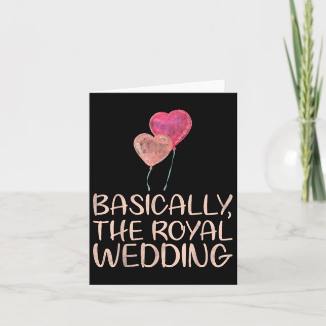 Basically The Royal Wedding Marriage Design For Br Card (Front)